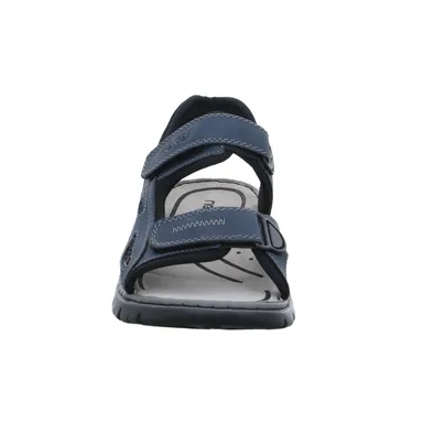 RIEKER Sandale Blau Lederimitat 