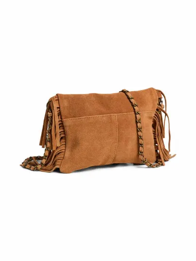 PIECES Umhängetasche Camel Leder PIECES Umhängetasche Camel Leder