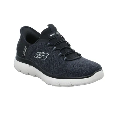 SKECHERS Halbschuh-Schlüpfer Schwarz Synthetik SKECHERS Halbschuh-Schlüpfer Schwarz Synthetik