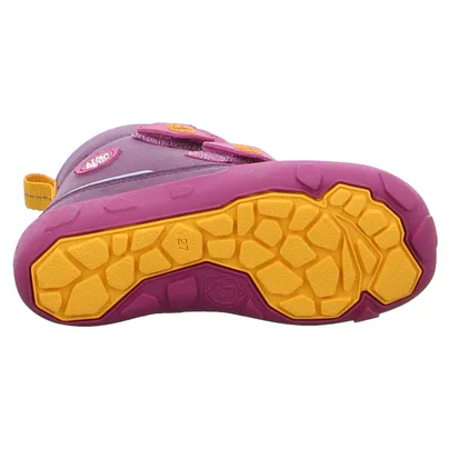 AFFENZAHN Komfortschuh Kleinkinder-Snowboot  Membran Violette Textil 