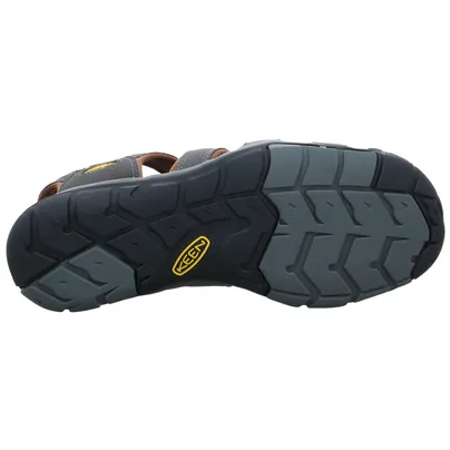 KEEN Sandale mit Zehenschutz Sport- + Freizeitsandalen Grau Textil 