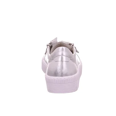 GABOR mit Wechselfussbett Sneaker Silber Leder GABOR mit Wechselfussbett Sneaker Silber Leder