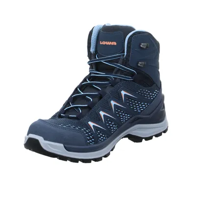 LOWA Gore-Tex Wander- Bergschuh Damen Blau Lederimitat LOWA Gore-Tex Wander- Bergschuh Damen Blau Lederimitat