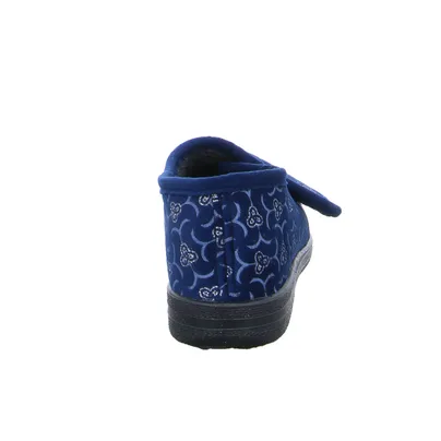 * Hausschuh Blau Textil * Hausschuh Blau Textil
