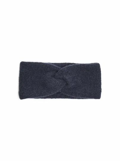 PIECES vorne verschlungen Stirnband Dunkelblau Textil PIECES vorne verschlungen Stirnband Dunkelblau Textil
