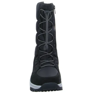 VADO Winter-Stiefel Mädchen-Snowboot Membrane Schwarz Synthetik 