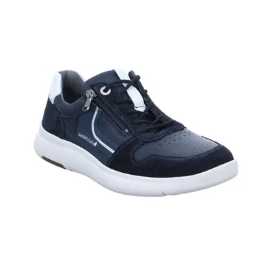 WALDLÄUFER Halbschuhe Sneaker Blau Leder WALDLÄUFER Halbschuhe Sneaker Blau Leder
