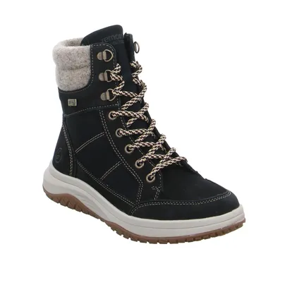 REMONTE Boot Schwarz Leder REMONTE Boot Schwarz Leder