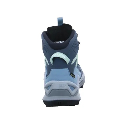 LOWA Gore-Tex Wander- Bergschuh Damen Blau Lederimitat 