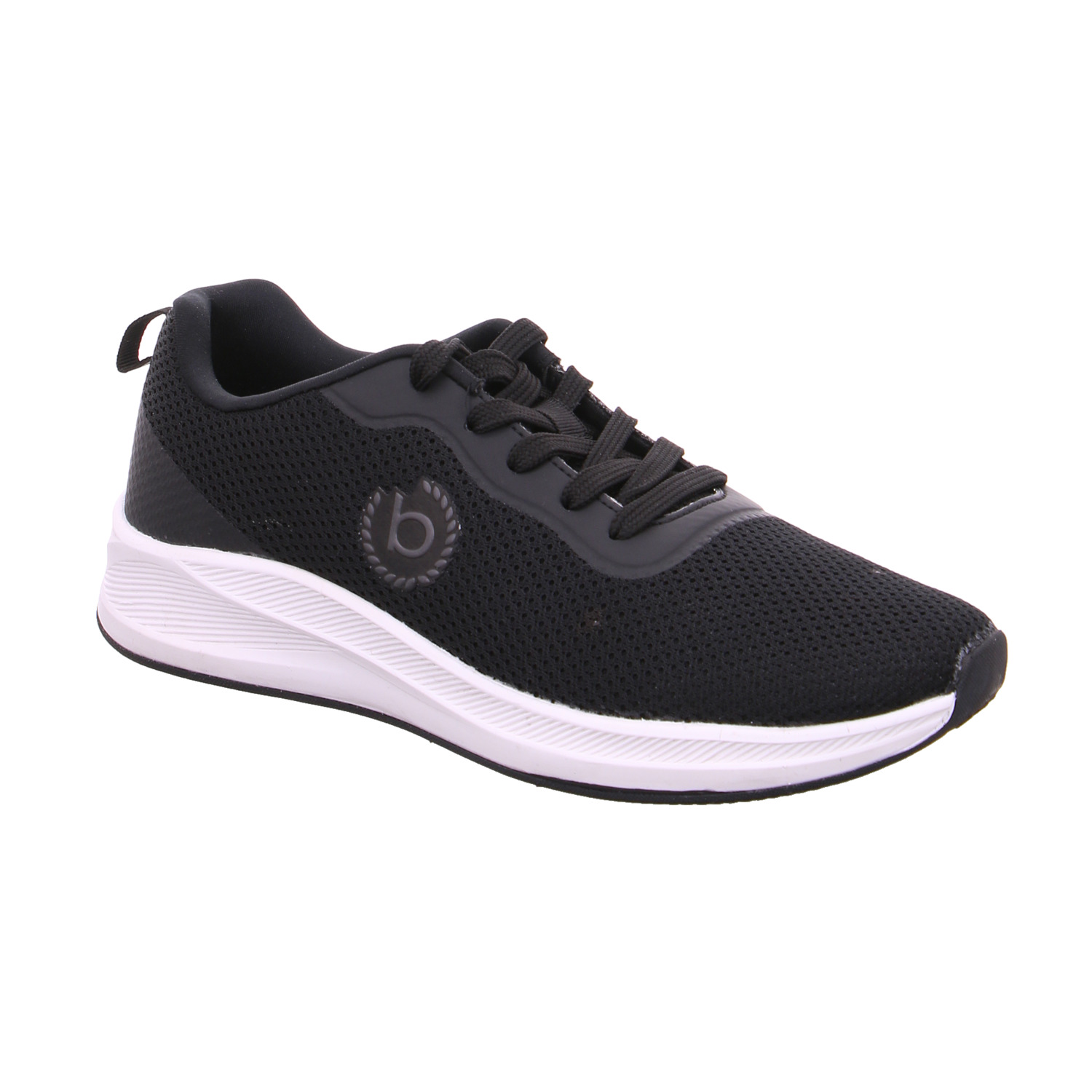 BUGATTI SHOES Halbschuhe Sneaker Stoff Schwarz Textil