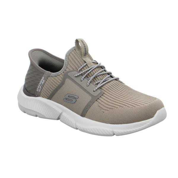 Bild 1 - SKECHERS Halbschuhe Sneaker Stoff Taupe Synthetik