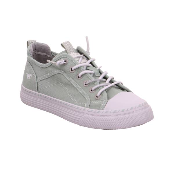 Bild 1 - MUSTANG Sneaker Pastelgrün Textil mit Wechselfussbett