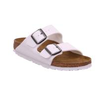 BIRKENSTOCK Bio-Fussbett Weiss Lederimitat