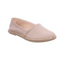 SCHUHENGEL Espadrille Beige Textil mit Lederdecksohle