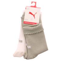 PUMA SOCKEN Freizeitsocken Khaki Textil 2-ER Pack