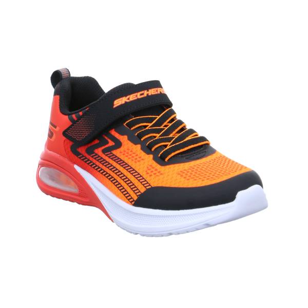 Bild 1 - SKECHERS Kleinkinder-Halbschuh Klett Rot Textil Sneaker