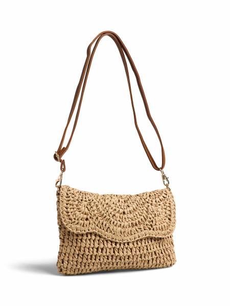 Bild 1 - PIECES Sommertasche Beige Textil Ja