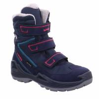 LOWA Mädchen-Snowboot Membrane Blau Synthetik Winterstiefel