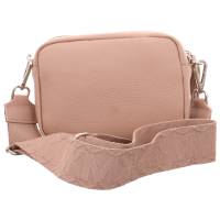 * Umhängetasche Rosa Leder