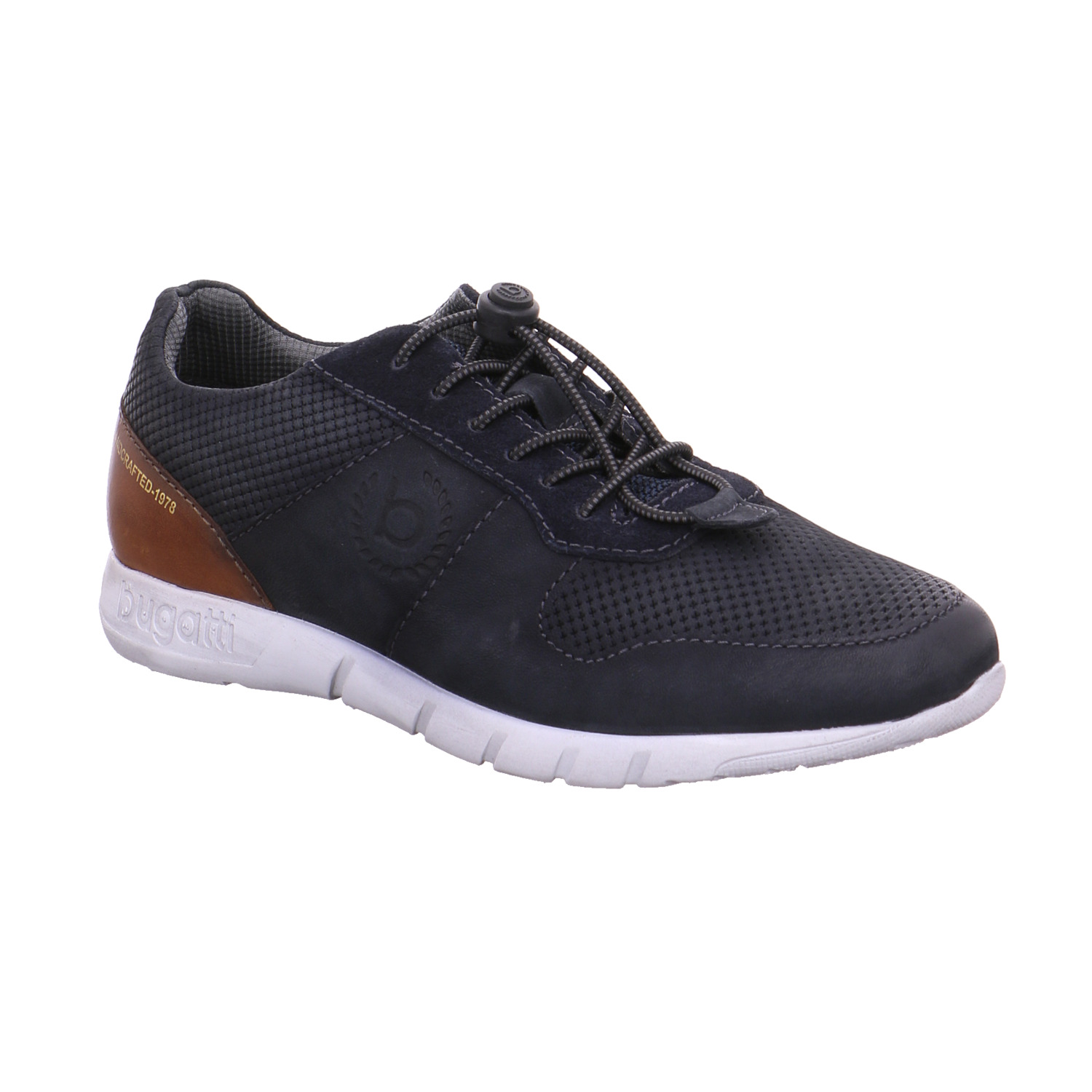 BUGATTI SHOES Halbschuhe Sneaker Blau Leder