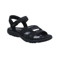 SKECHERS Trekking-Sandalette Schwarz Lederimitat Ja