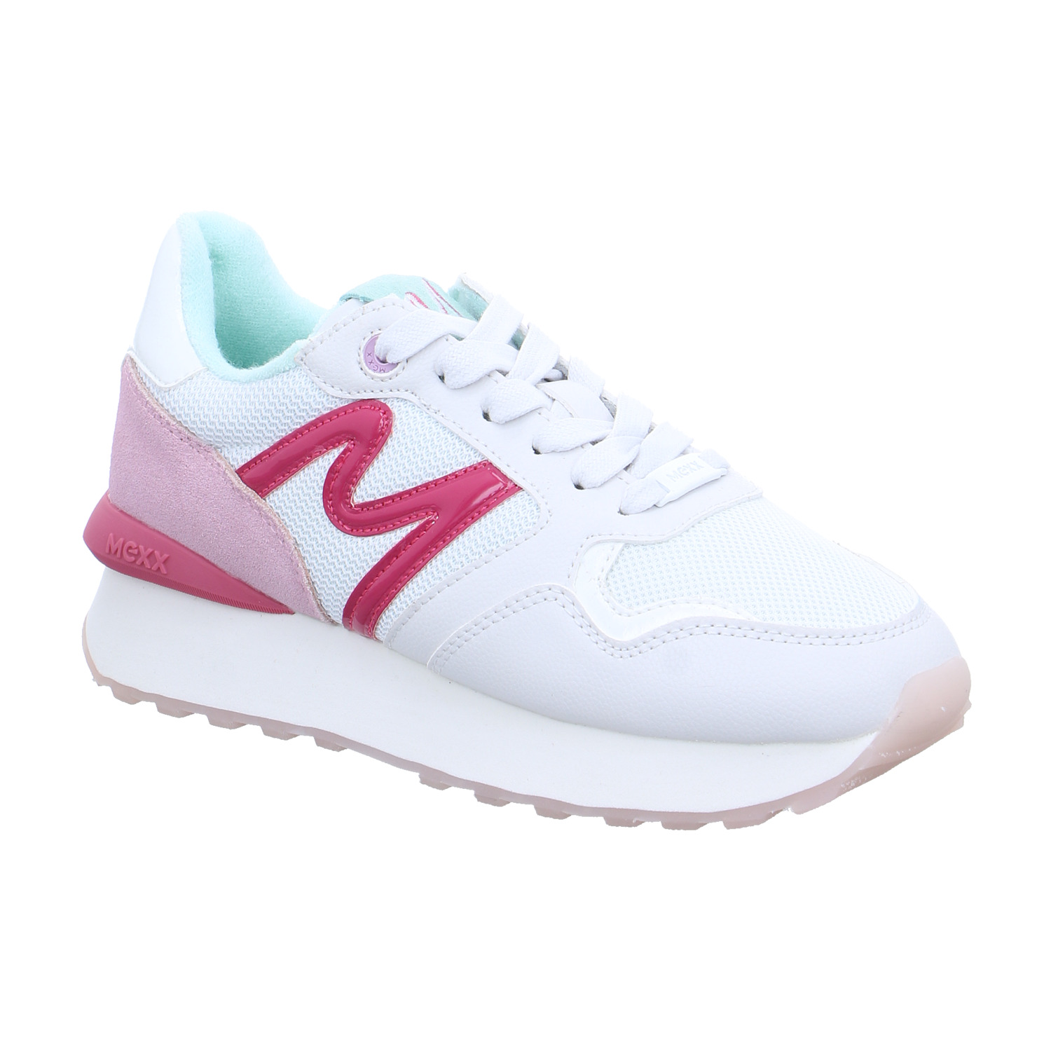 MEXX Sneaker Pink Lederimitat mit Wechselfussbett