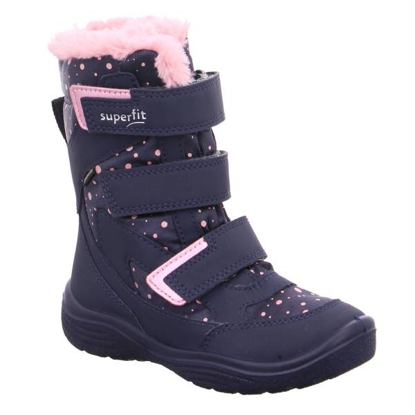 Bild 1 - SUPERFIT Mädchen-Snowboot Membrane Blau Textil Winterstiefel