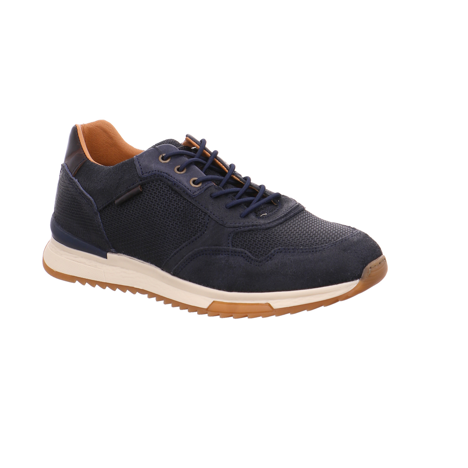 BULLBOXER Halbschuhe Sneaker Blau Leder