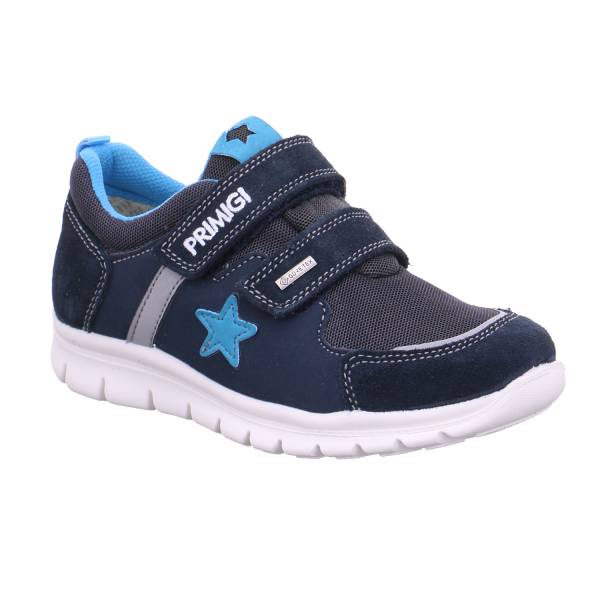 Bild 1 - PRIMIGI Jungen-Halbschuh Klett Blau Textil Sneaker