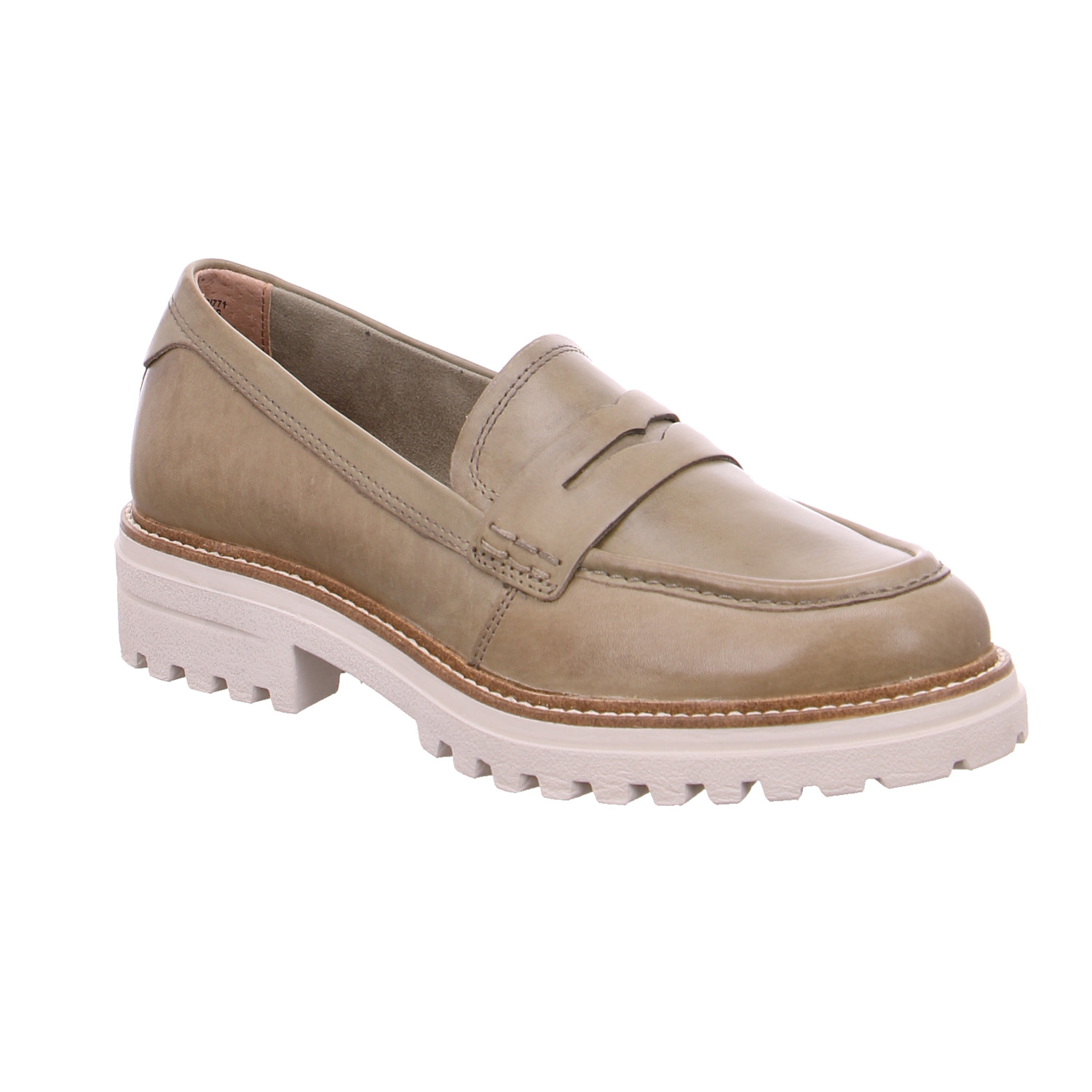 TAMARIS Slipper Olive Leder