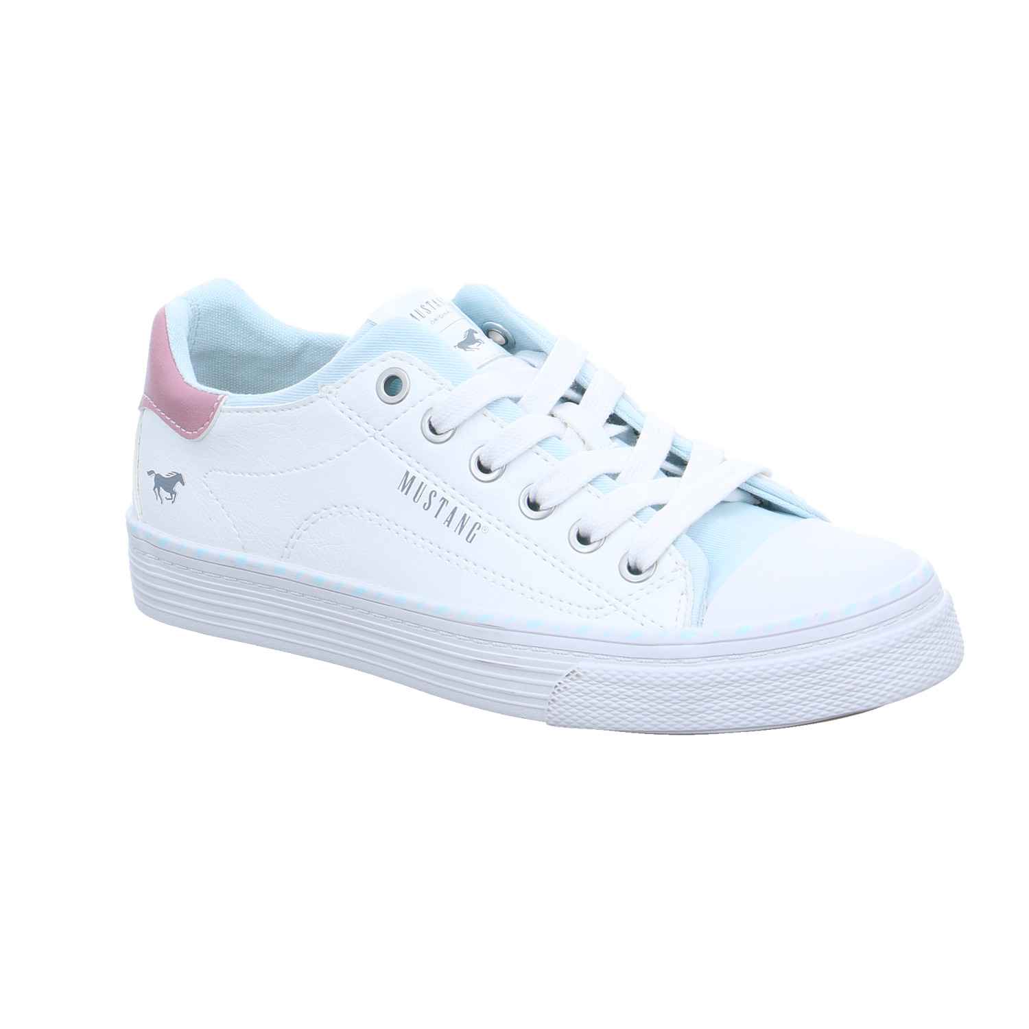 MUSTANG Sneaker Weiss Lederimitat MUSTANG Sneaker Weiss Lederimitat