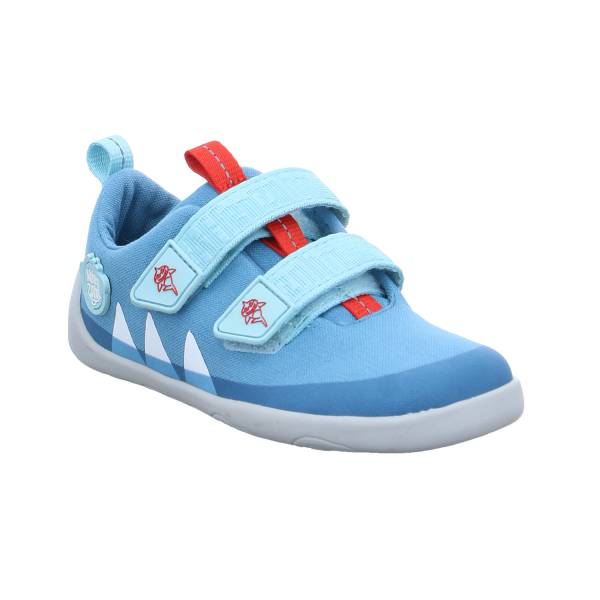 Bild 1 - AFFENZAHN Kleinkinder-Halbschuh Klett Blau Textil Komfortschuh