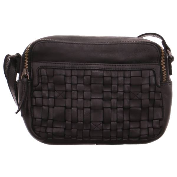 Bild 1 - BEAR DESIGN Umhänge-/Schultertasche klein Schwarz Leder