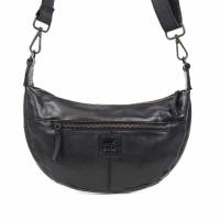 BEAR DESIGN Umhängetasche Schwarz Leder