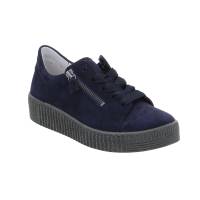 GABOR Sneaker Blau Leder