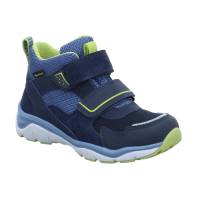 SUPERFIT Kleinkinder-Halbschuh Klett Blau Textil Sneaker high