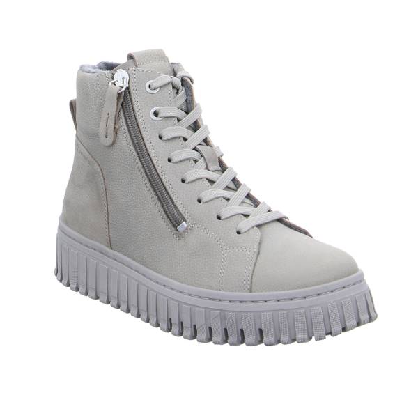 Bild 1 - TAMARIS Mid Cut Sneaker Hellgrau Leder