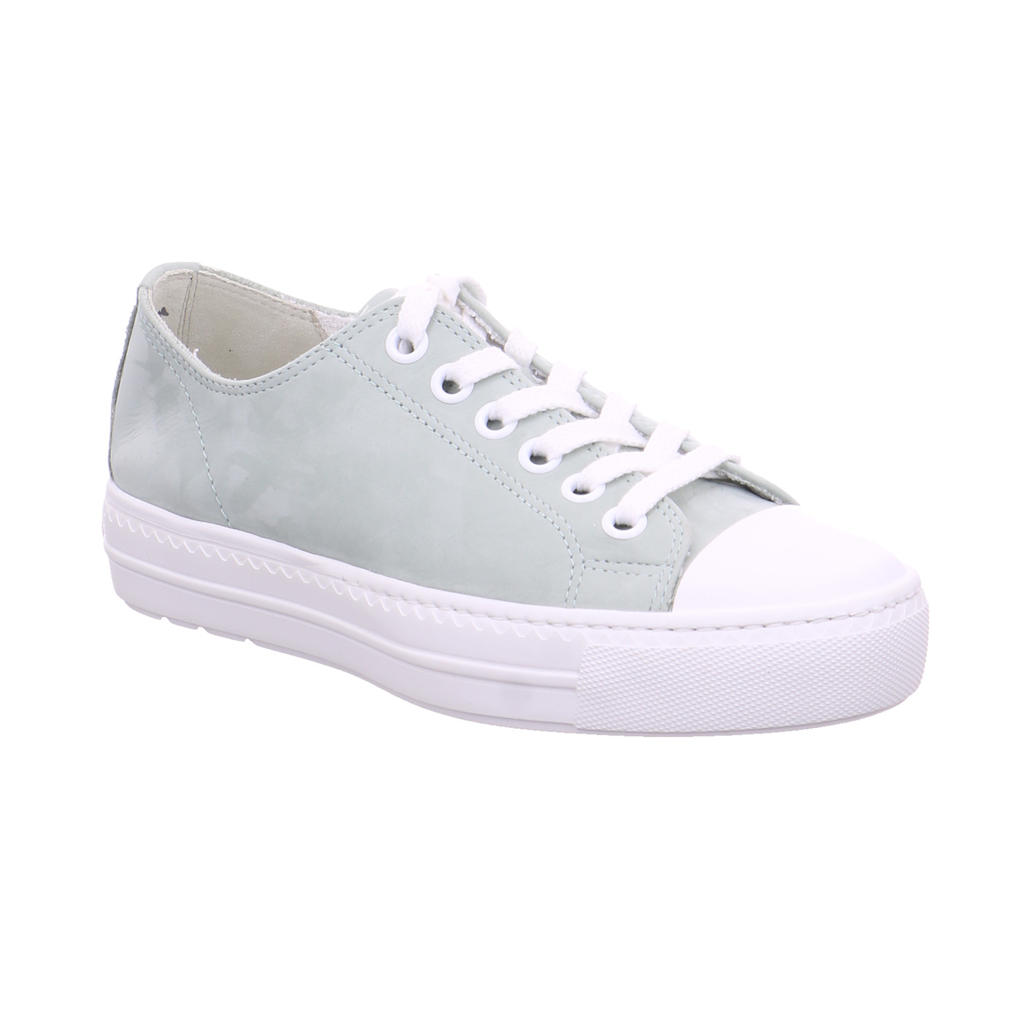 PAUL GREEN Sneaker Pastelgrün Leder