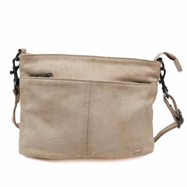 Bild 1 - BEAR DESIGN Umhängetasche Beige Leder