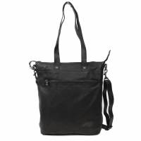 BEAR DESIGN Shopper Schwarz Leder