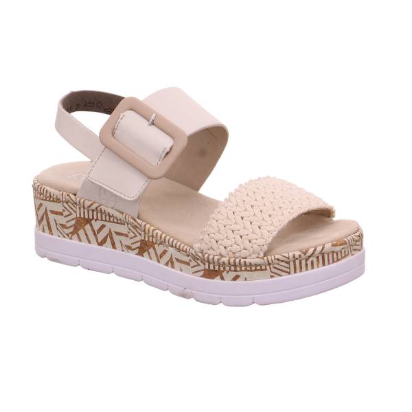 Bild 1 - RIEKER Sandalette Beige Lederimitat