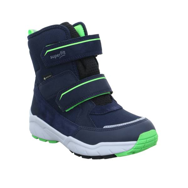 Bild 1 - SUPERFIT Jungen- Snowboot Membran Blau Textil Winterstiefel