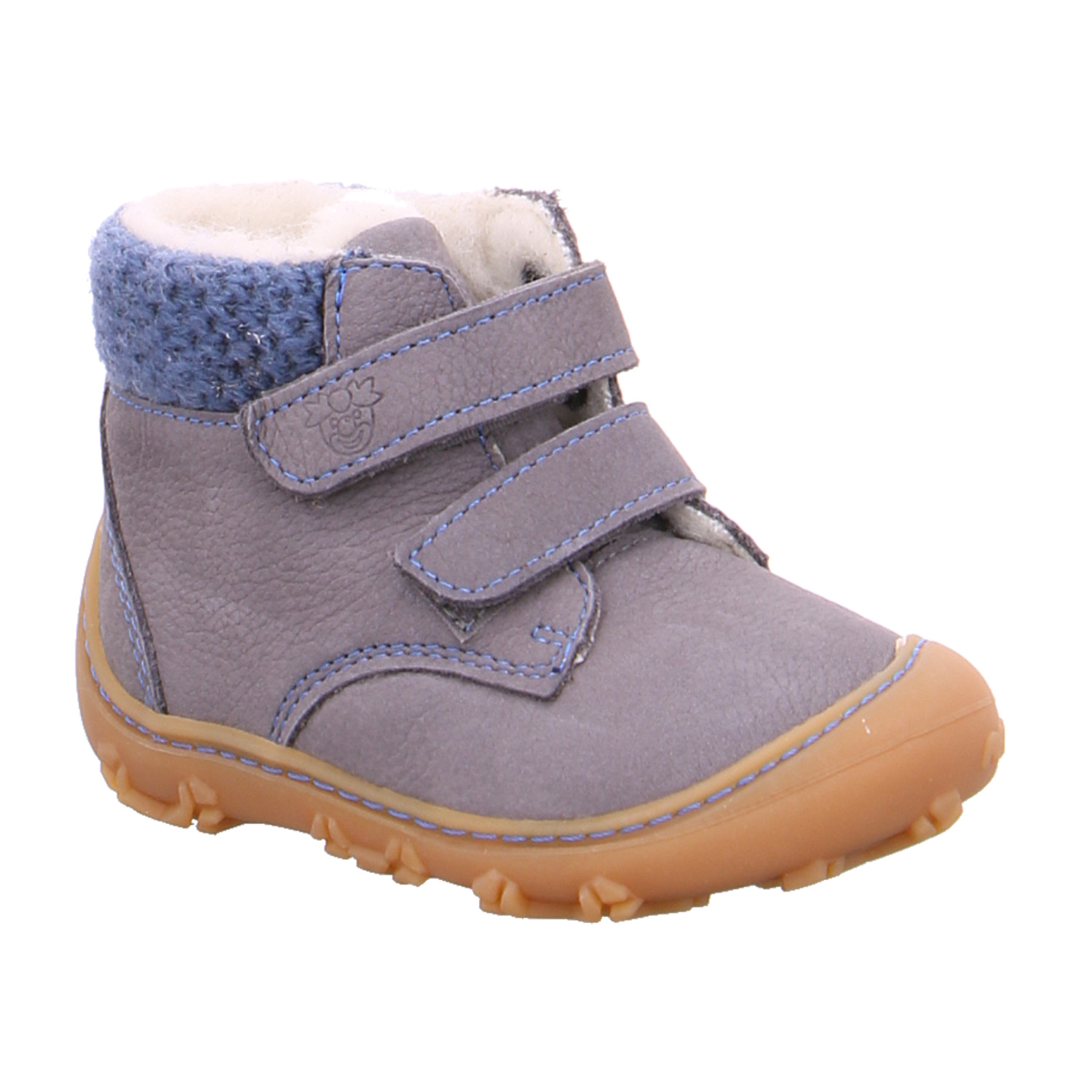 PEPINO Kleinkinder-Winter-Bottine Silber Leder Bottine Unisex