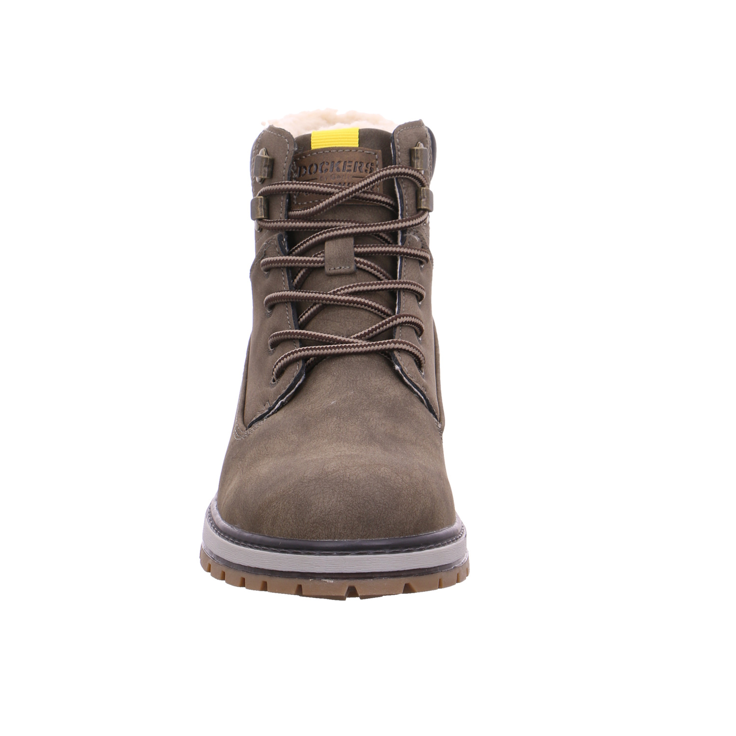 DOCKERS Winter-Boots Khaki Lederimitat FN6967