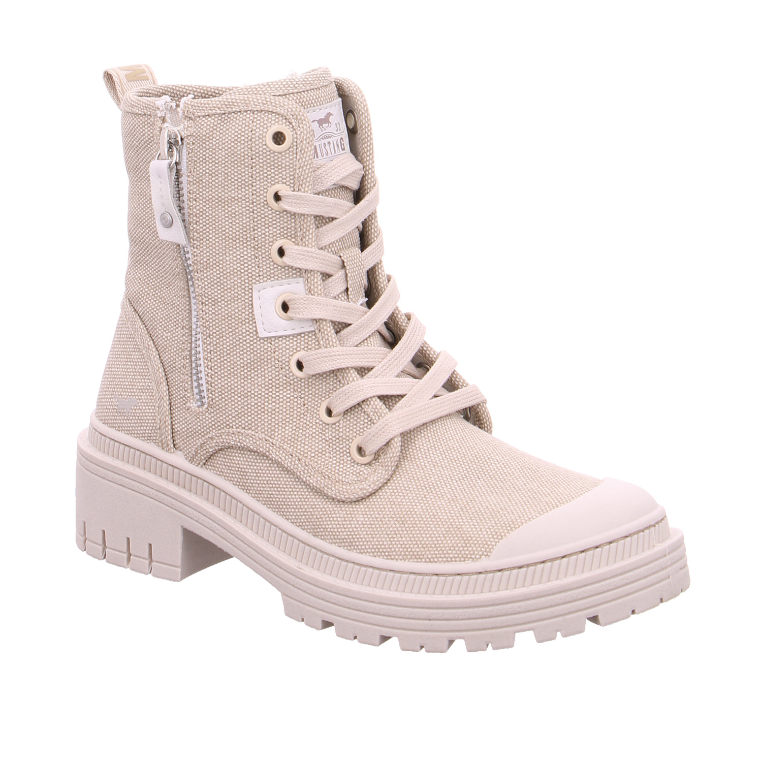 MUSTANG Boot Beige Textil