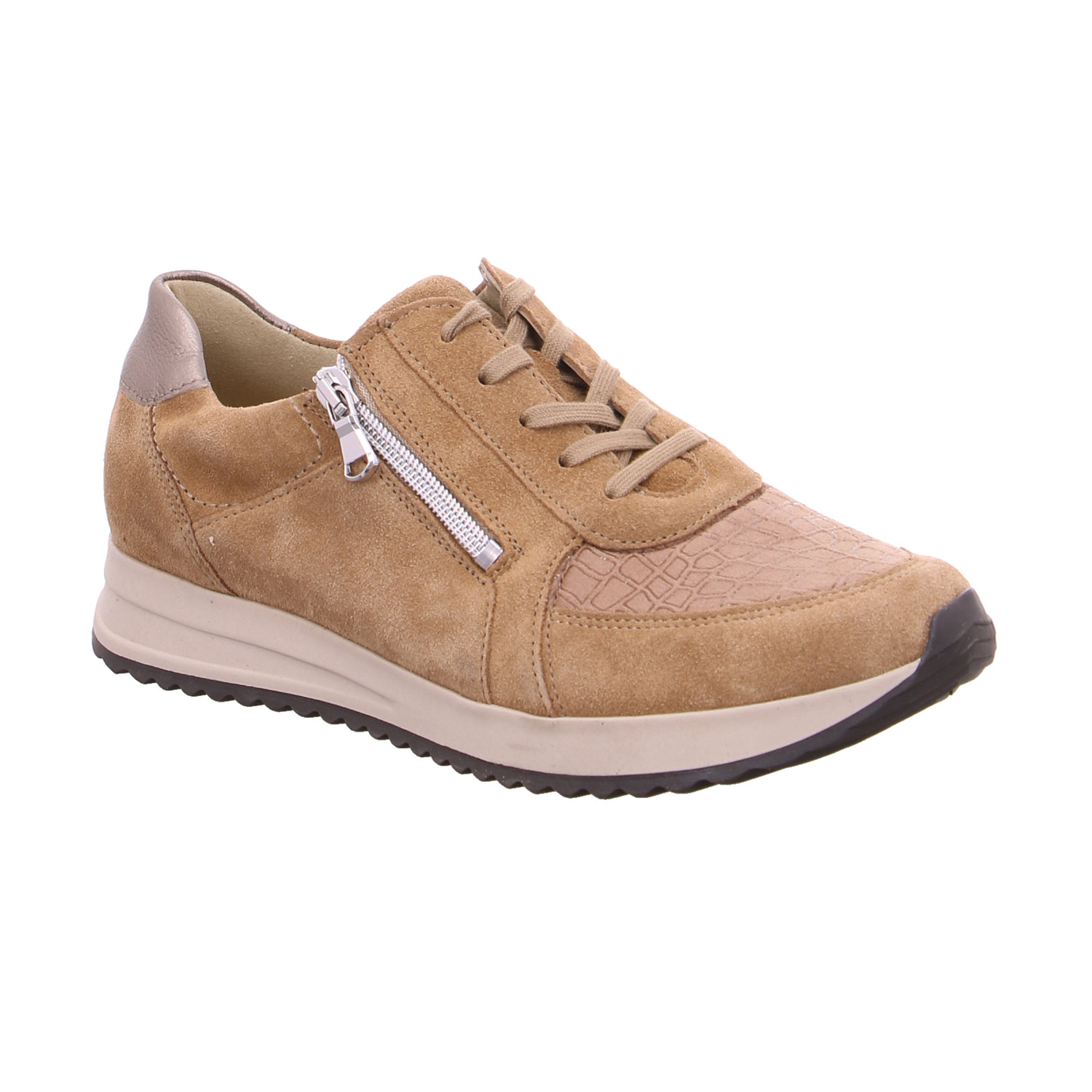 WALDLÄUFER Comfort-Sneaker Camel Leder mit Wechselfussbett WALDLÄUFER Comfort-Sneaker Camel Leder mit Wechselfussbett