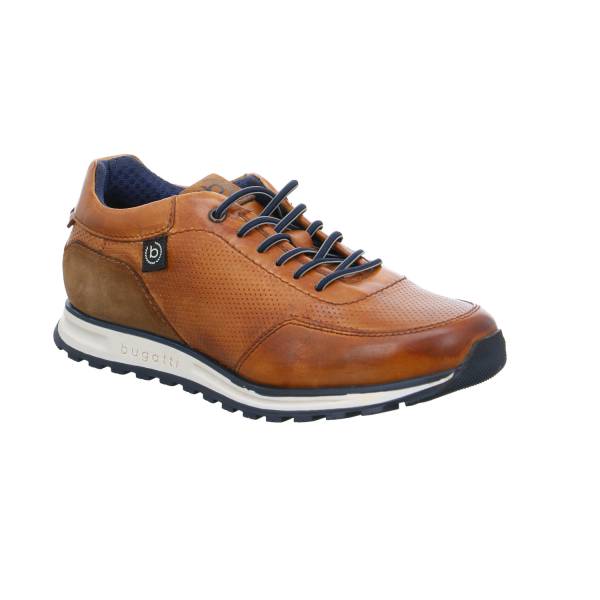 Bild 1 - BUGATTI SHOES Halbschuhe Sneaker Cognac Leder