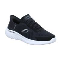 SKECHERS Halbschuhe Sneaker Stoff Schwarz Synthetik