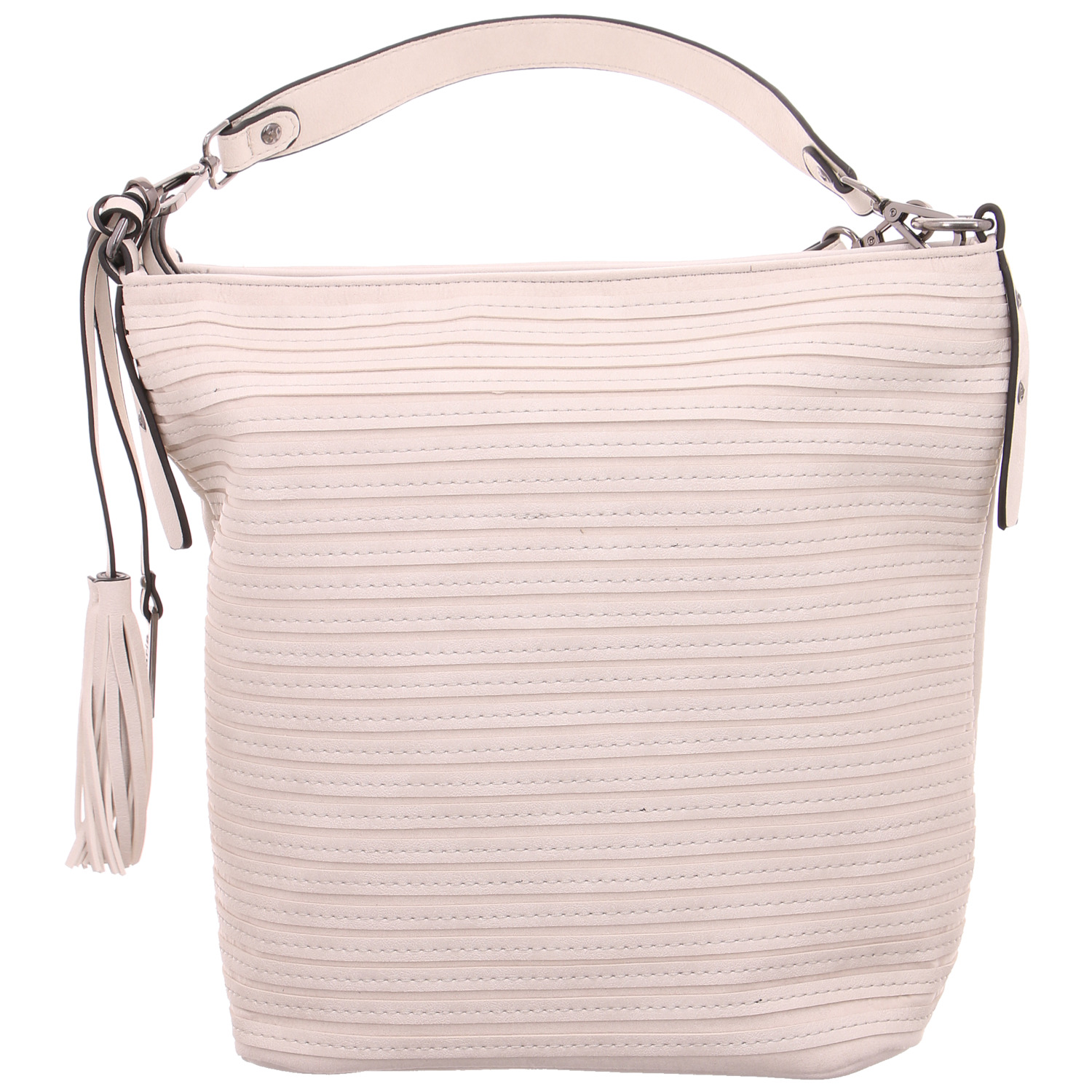 TAMARIS Handtasche Offwhite Lederimitat