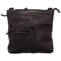 BEAR DESIGN Umhängetasche Schwarz Leder